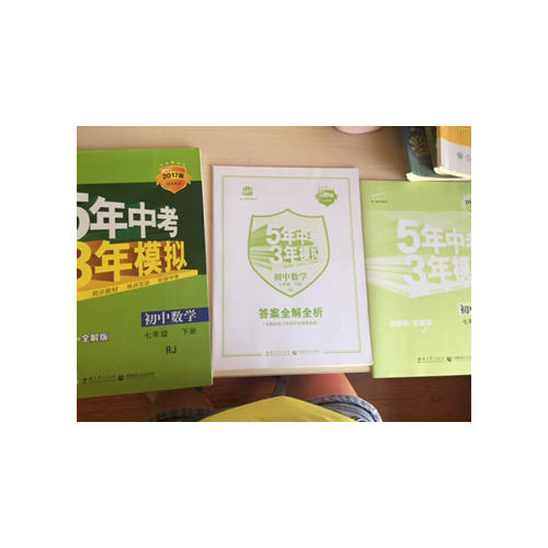 2017版初中同步課堂必備 5年中考3年模擬初中數學 七年級下冊（人教版）