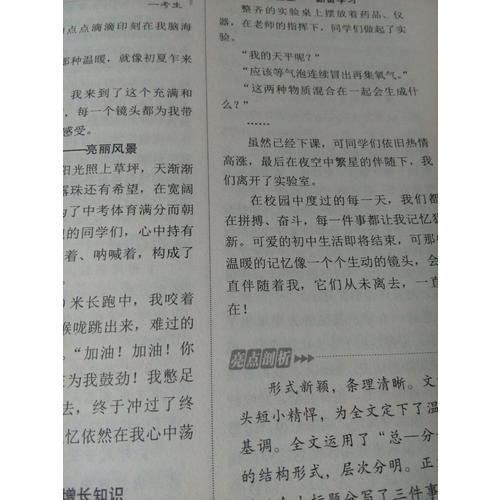 2017-2018年度中考滿分作文特輯