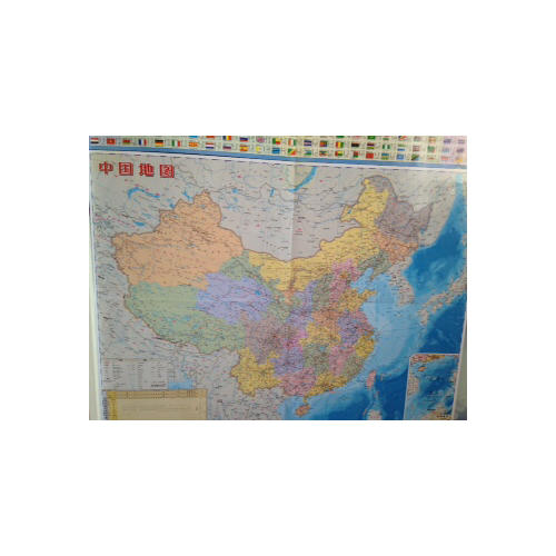 中國地理地圖（4開撕不爛地圖, 600mm*435mm）