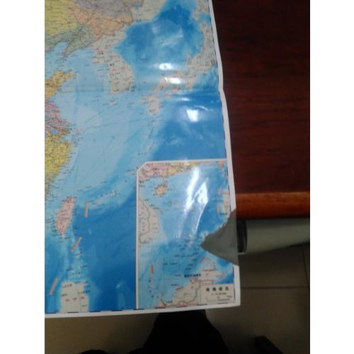 中國地理地圖 世界地理地圖（套裝撕不爛地圖）