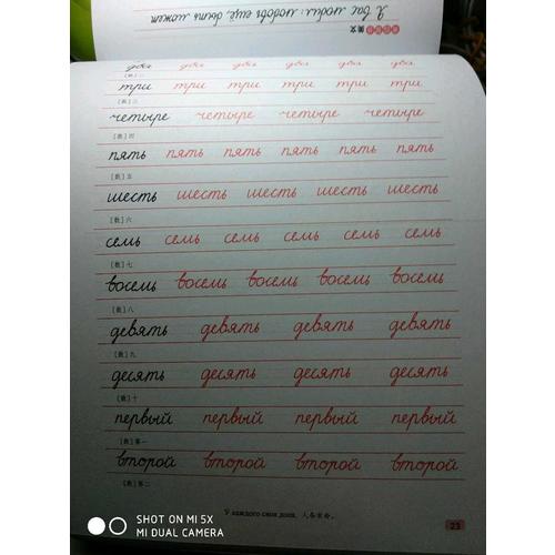 每天寫一點俄文：標(biāo)準(zhǔn)俄語手寫體臨摹字帖
