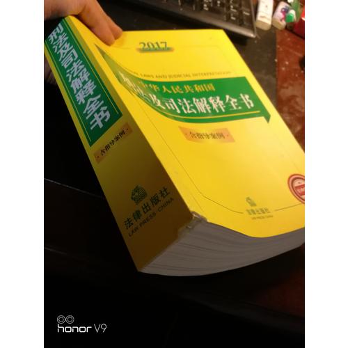 2017中華人民共和國刑法及司法解釋全書（含指導案例）