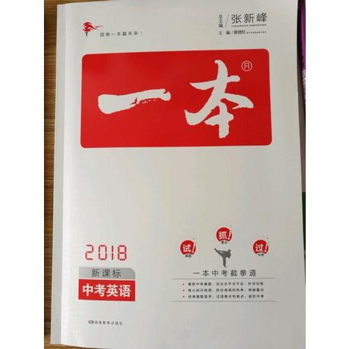 2018年一本 中考英語新課標板 初中學生總復習