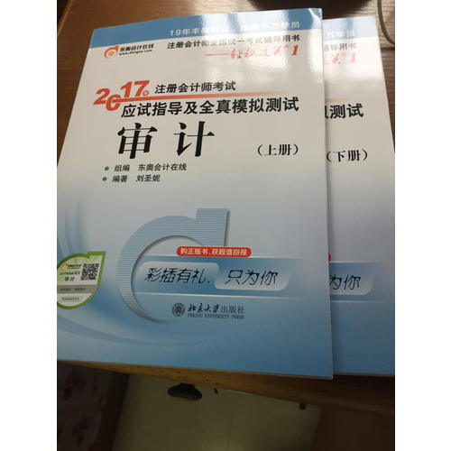 輕松過關1·2017年注冊會計師考試應試指導及全真模擬測試·會計（上下）
