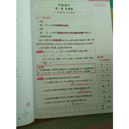 衡水重點(diǎn)中學(xué)狀元手寫(xiě)筆記升級(jí)版2.0：數(shù)學(xué) 初中各年級(jí)通用