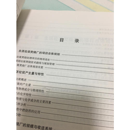 生活垃圾焚燒處理工程技術