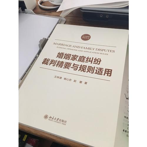 婚姻家庭糾紛裁判精要與規則適用