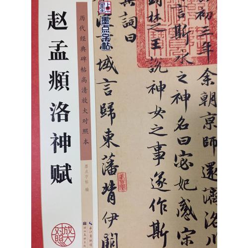 墨點(diǎn)字帖 歷代經(jīng)典碑帖高清放大對(duì)照本：趙孟頫洛神賦
