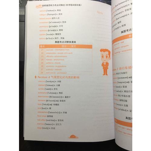 劍橋雅思聽力考點詞真經