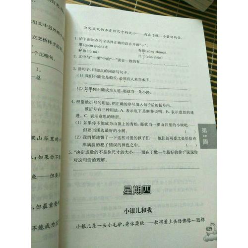 周計(jì)劃：小學(xué)語(yǔ)文閱讀強(qiáng)化訓(xùn)練100篇（三年級(jí)）