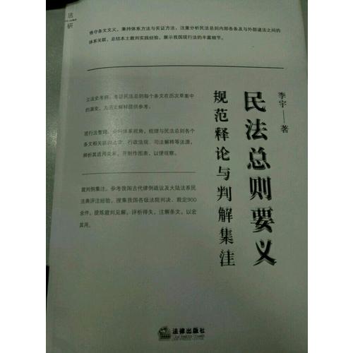 民法總則要義：規范釋論與判解集注