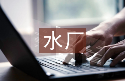水廠廠長述職報告