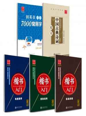 華夏萬卷-田英章硬筆書法楷書入門字帖(全5冊)