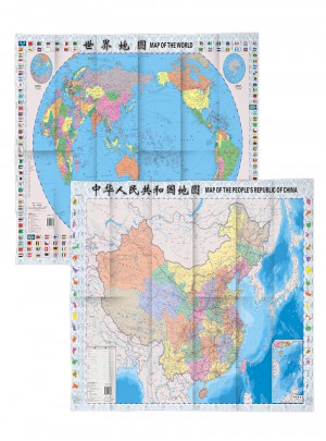 中國地圖+世界地圖（套裝）