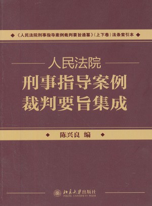 人民法院刑事指導案例裁判要旨集成