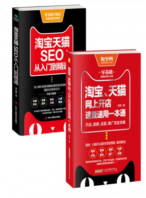 淘寶天貓網上開店+SEO優化從入門到精通（套裝共2冊）