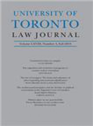 University Of Toronto Law Journal